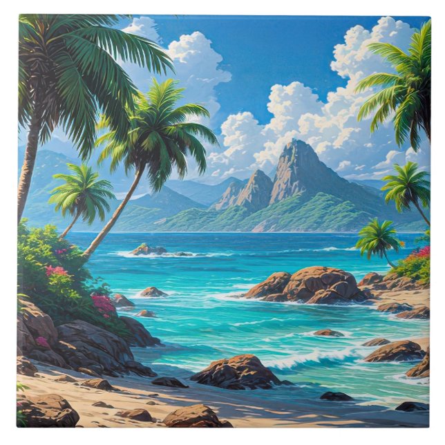 Carreau Rêve, Paradis Tropical, (Devant)