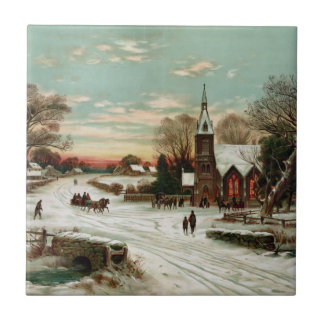 Carreau Réveillon de Noël vintage 2