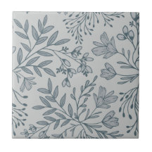 Rêves floraux enchantés L4 gris bleu