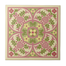 Revival gothique Médaillon floral Carrelage cérami