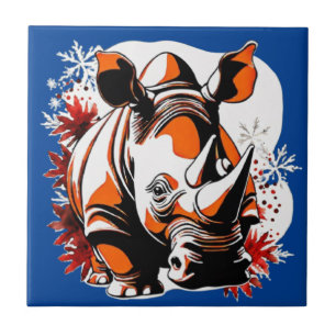 Carreau rhino mignon de Noël