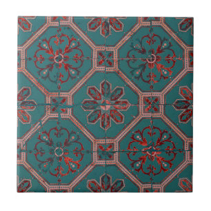 Carreau Riche Turquoise Vintage restauré Carrelage Design