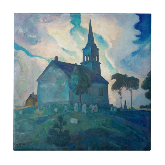 Carreau Ridge Church par Newell Convers Wyeth (Devant)