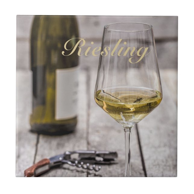 Carreau Riesling blanc Amateur de vin cadeau Sommelier (Devant)