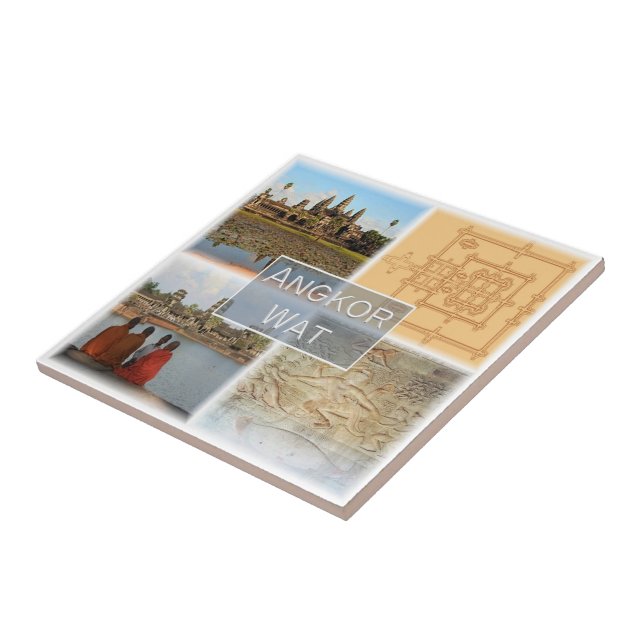 Carreau Rif. KH * Cambodge, Angkor Vat, (Côté)