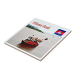 Carreau Rif. KH Cambodge, Phnom Penh,<br><div class="desc">Vous y trouverez le souvenir de vos vacances. (KH Cambodge,  tuile en céramique de Phnom Penh). Amaze amis et parents avec les souvenirs uniques de votre voyage. Essaie-nous ! #LeoPepeDesign - asia cambodia,  leopepedesign,  voyage en photo tourisme,  cadeau gadget en céramique.</div>