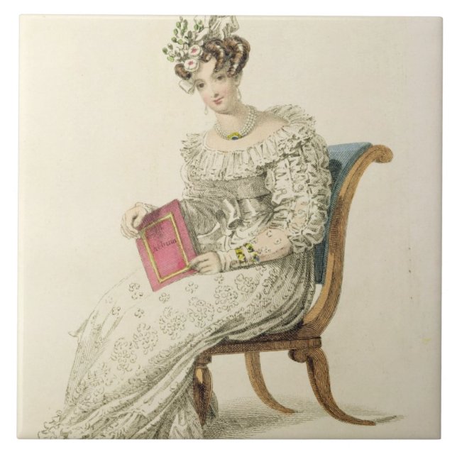 Carreau Robe mariage, plaque de mode du Repo d'Ackermann (Devant)