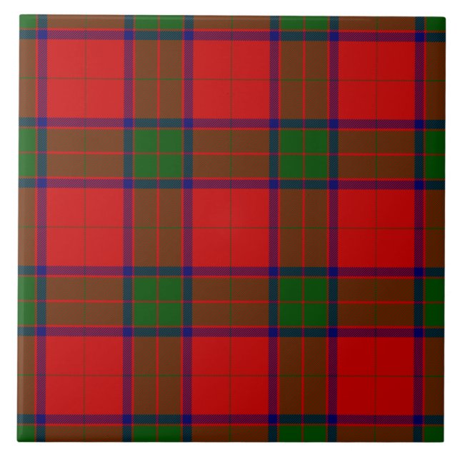 Carreau Robertson tartson rouge vert plaid (Devant)