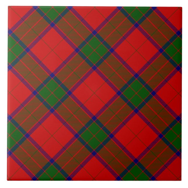 Carreau Robertson tartson rouge vert plaid (Devant)
