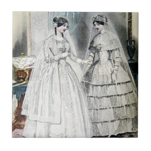 Carreau Robes de mariée blanc antique