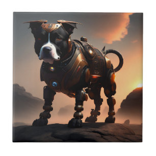 Carreau Robot Staffordshire Bull Terrier, Carrelage en cér