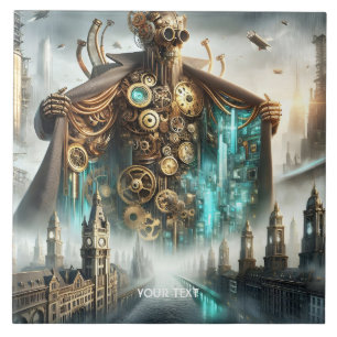 Carreau Robot Steampunk Imaginaire Pont mignon