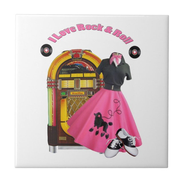 Carreau roche d'amour des années 50 I et tuile de petit (Devant)