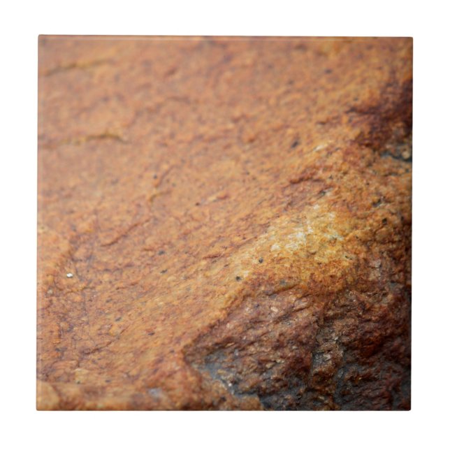 Carreau Rocher de granit couleur rouille (Devant)
