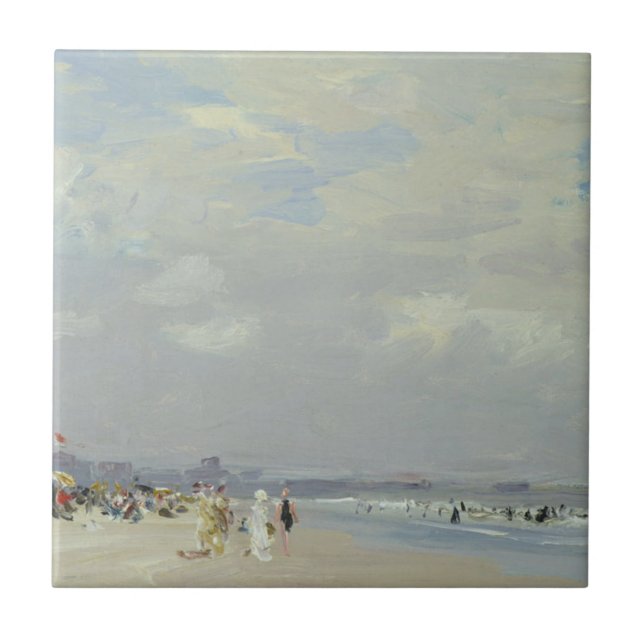 Carreau Rockaway Beach (New York) (par E.H. Potthast) (Devant)