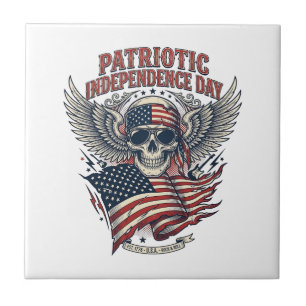 Carreau Rocker du bandana patriotique Méta musique Old Glo