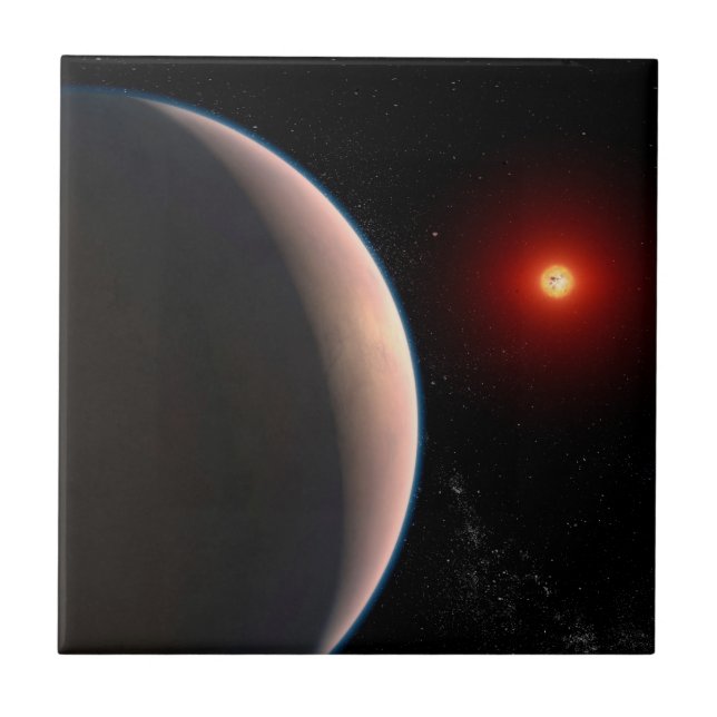 Carreau Rocky Exoplanet Gj 486 B Orbitant Une Étoile Naine (Devant)