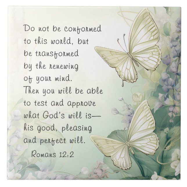 Carreau Romains 12:2 Ne se conforment pas à cette Bible Mo (Devant)