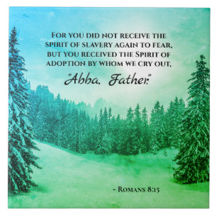 Carreau Romains 8:15 Nous crions "Abba Father"