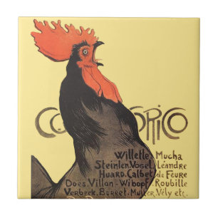 Carreau Rooster Steinlen Cocorico