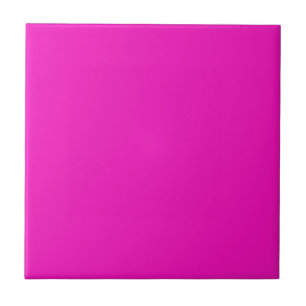 Carreau Rose Choc Moderne Uni   Rose Profond