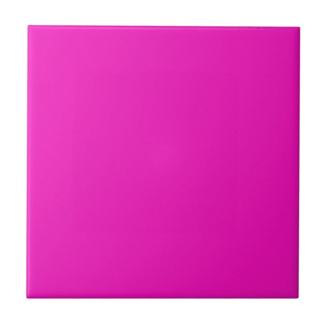 Carreau Rose Choc Moderne Uni | Rose Profond (Devant)