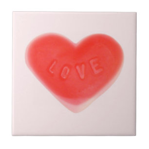Carreau rose coeur doux