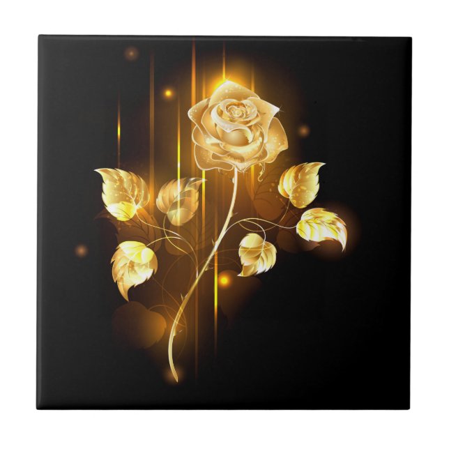 Carreau Rose d'or ( rose dorée ) (Devant)