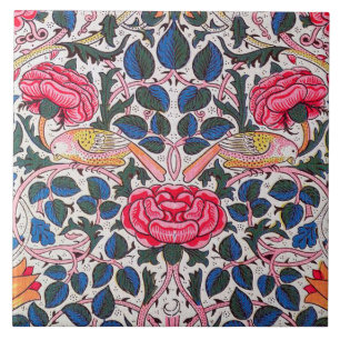Carreau Rose et Bird, William Morris