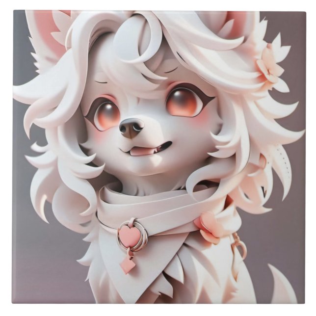 Carreau Rosé Et Blanc Fluffé (Devant)