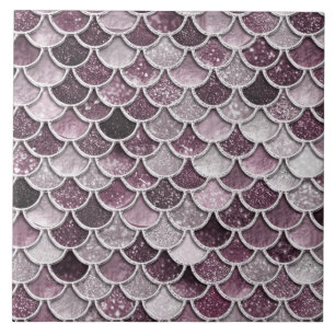 Carreau Rose Gold Blush Ombre Parties scintillant Mermaid 