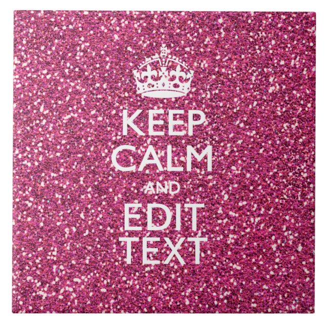 Carreau Rose Personnalisé Conserver Décor Calme (Devant)