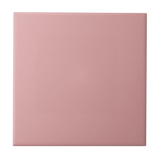 Carreau Rose poussiéreux Magenta — Couleur solide rose sou (Devant)
