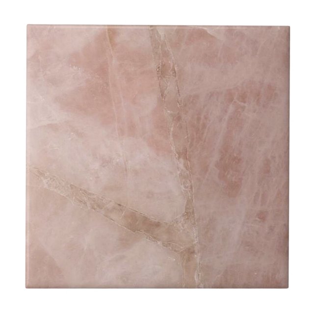 Carreau Rose Quartz Crystal Gemstone rose Marbre Imprimer (Devant)