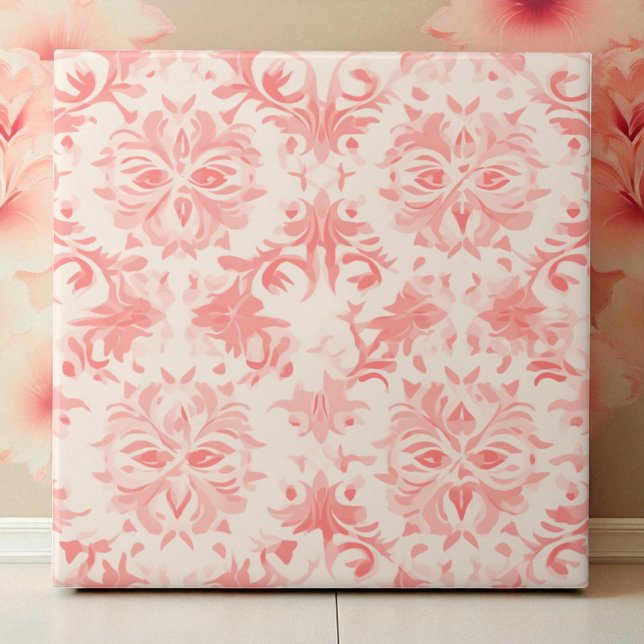 Carreau Rose Rose Florale Classeuse Rose (Créateur téléchargé)