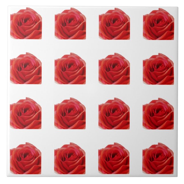 Carreau Rose rouge (Devant)