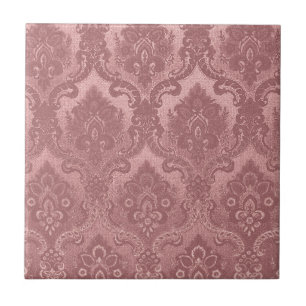 Carreau Rose vintage de motif de papier peint