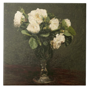Carreau Roses blancs, 1875 (huile sur la toile)