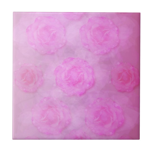Carreau Roses d'aquarelle ROK (Devant)