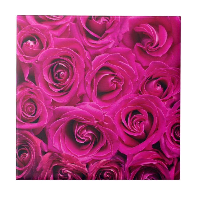 Carreau Roses roses (Amour et Romance) (Devant)