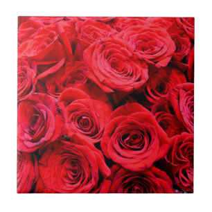 Carreau Roses rouges