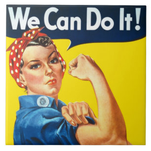 Carreau Rosie la Riveteuse (Affiche Iconique) (On peut le 