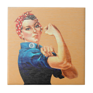Carreau Rosie la riveuse vintage d'autonomisation