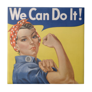 Carreau Rosie le Riveter : Une femme forte pour l'autonomi