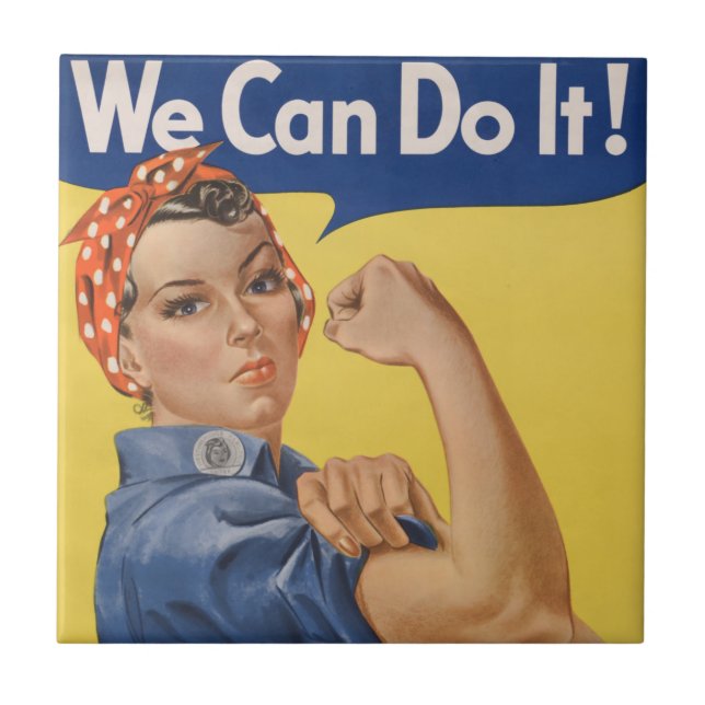 Carreau Rosie le Riveter : Une femme forte pour l'autonomi (Devant)