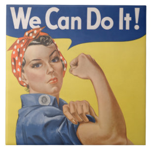 Carreau Rosie le Riveter : Une femme forte pour l'autonomi