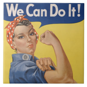 Carreau Rosie le Riveter : Une femme forte pour l'autonomi