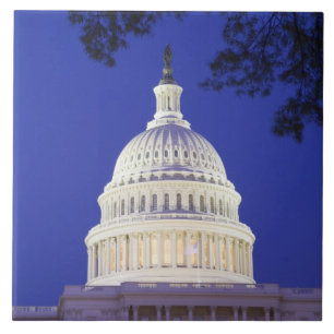 Carreau Rotonde du Capitole des États-Unis la nuit, Washin