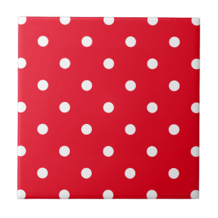 Carreau Rouge à pois blancs