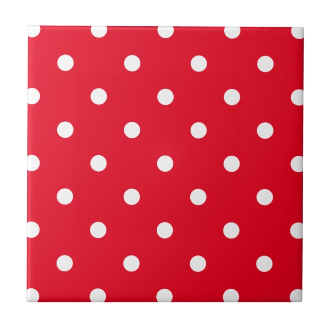 Carreau Rouge à pois blancs (Devant)